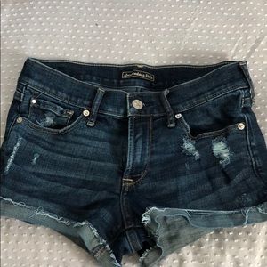 abercrombie denim shorts